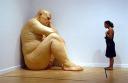 The giant man sitting in the Hirshhorn Museum.