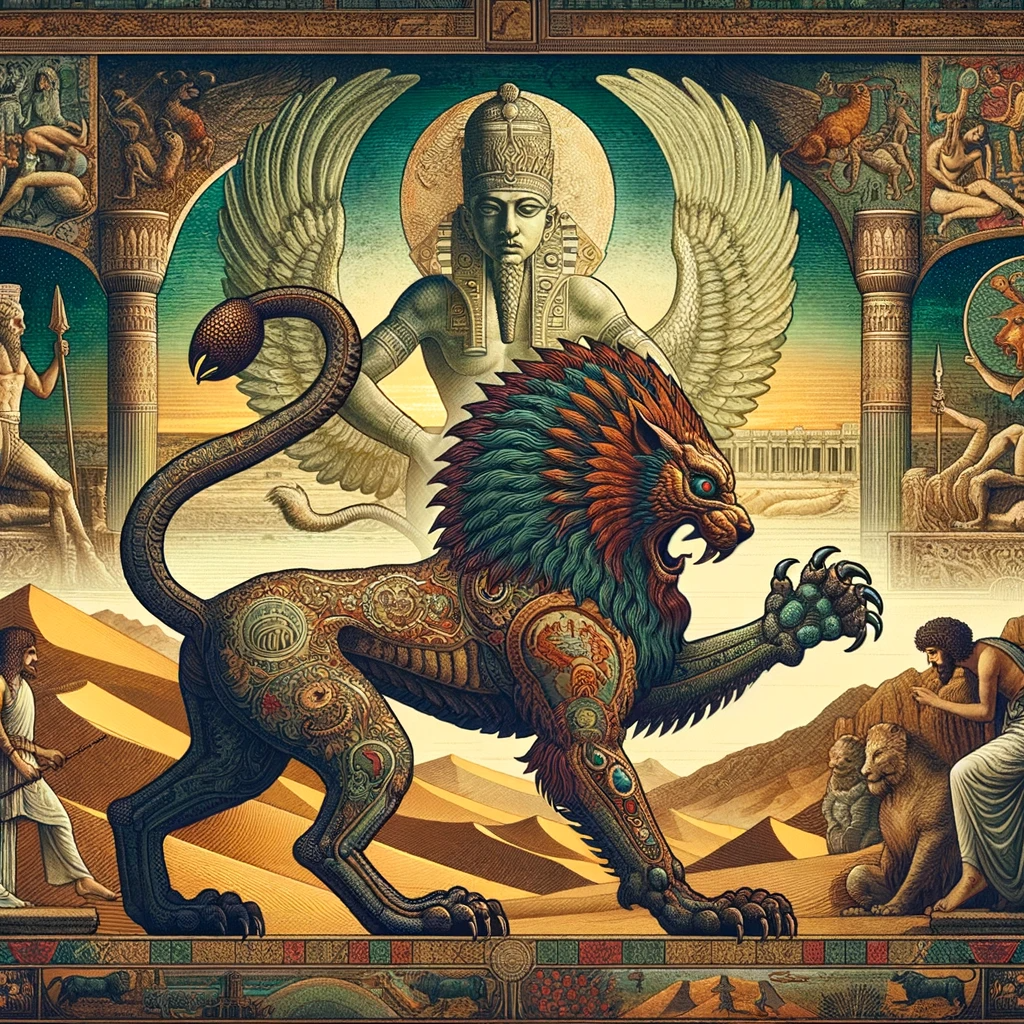 Manticoras y Esfinges: Enigmas de la Mitología Persa y Egipcia