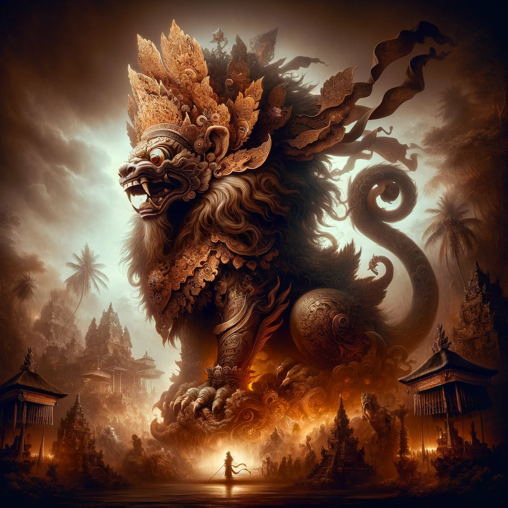 Barong: El Guardián Mítico de Bali y su Batalla contra Rangda